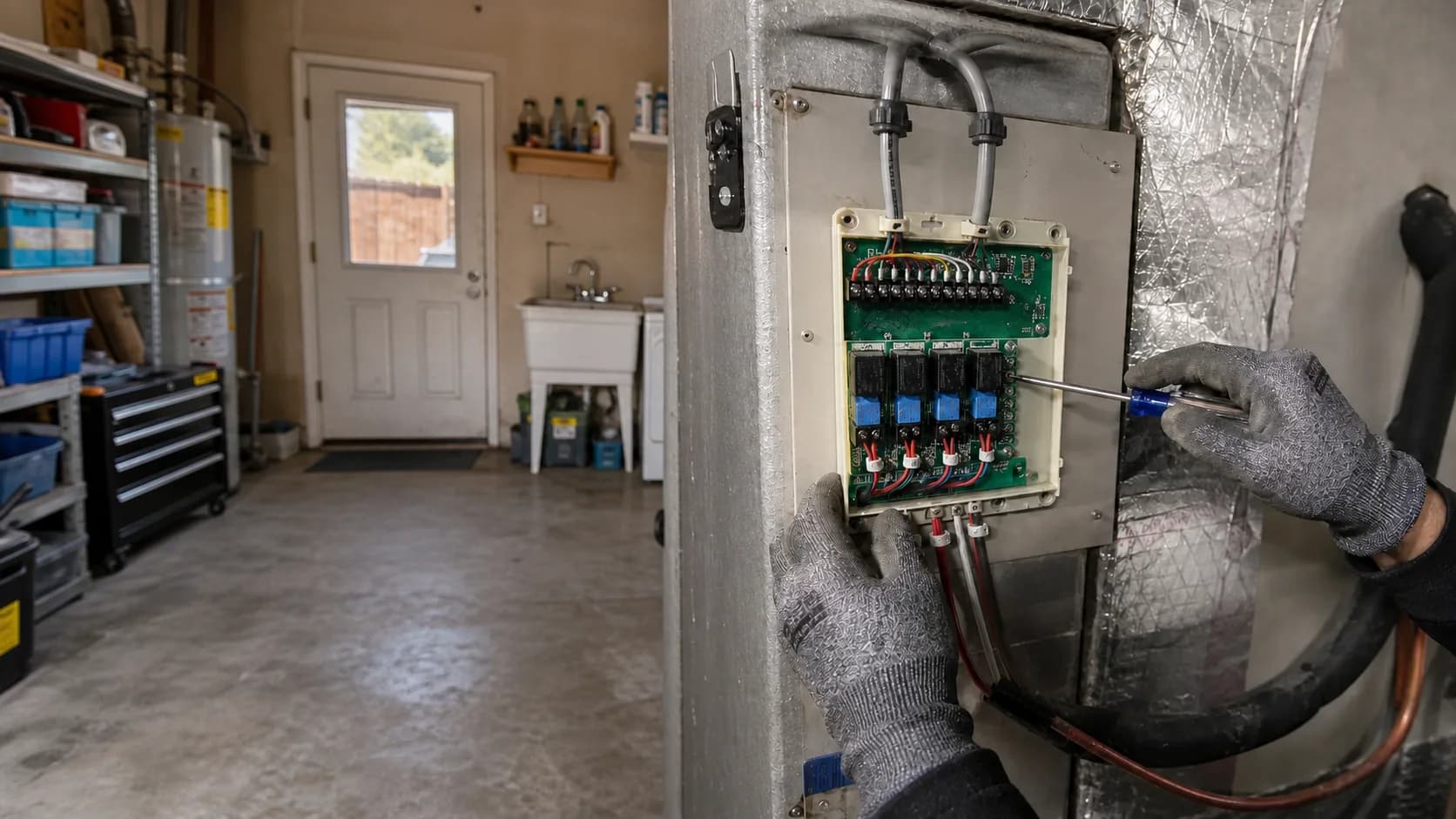 Zone-control board and damper wiring during installation